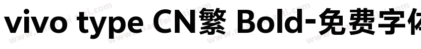 vivo type CN繁 Bold字体转换